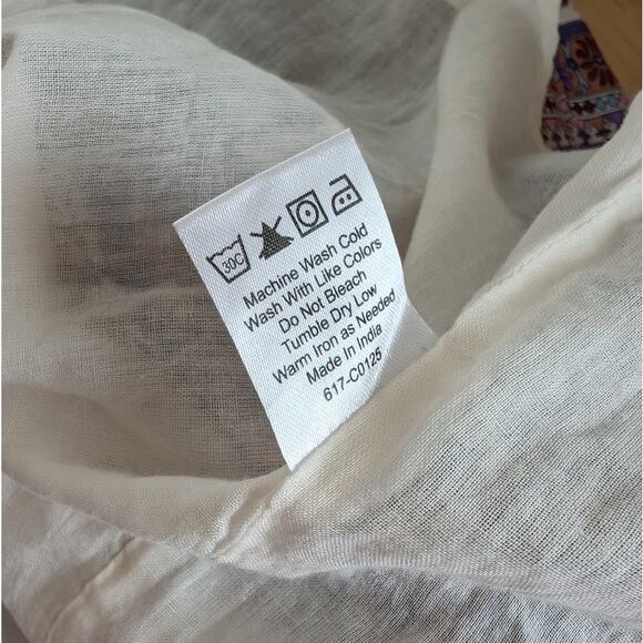 NWT Caroline Constas Blue Floral Print Cotton Sleeveless Midi Maxi Dress, size M - Picture 10 of 10